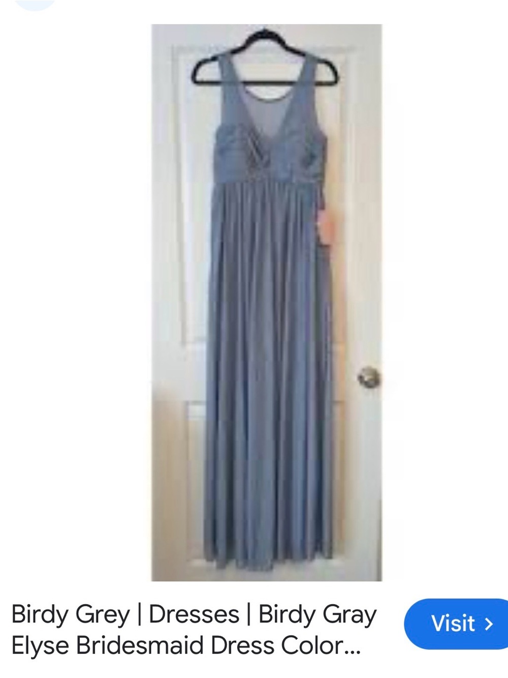 Birdy Grey Dusty Blue Maxi Bridesmaid Dress